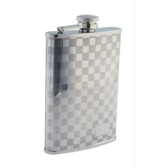 Colonel Conk Model 508 Checkerboard Flask, 8 oz - NEW
