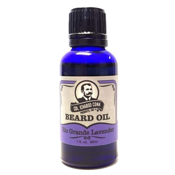 Col. Conk’s Natural Beard Oil for Men, Nourishing Beard Care for Men, Rio Grande Lavender, 1 oz