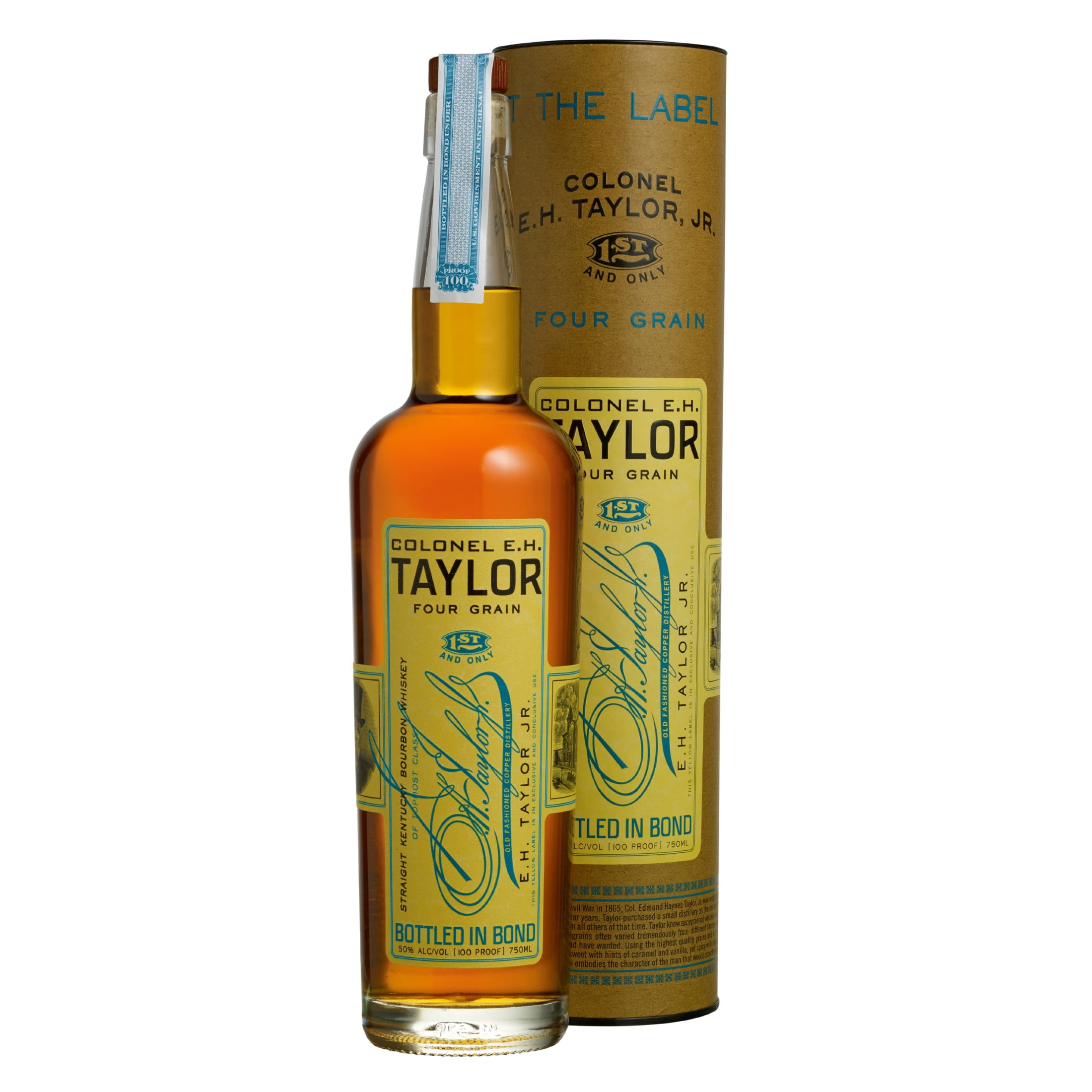 Colonel E. H. Taylor Four Grain Bottled-In-Bond Straight Kentucky Bourbon Whiskey, 750ml 100 Proof