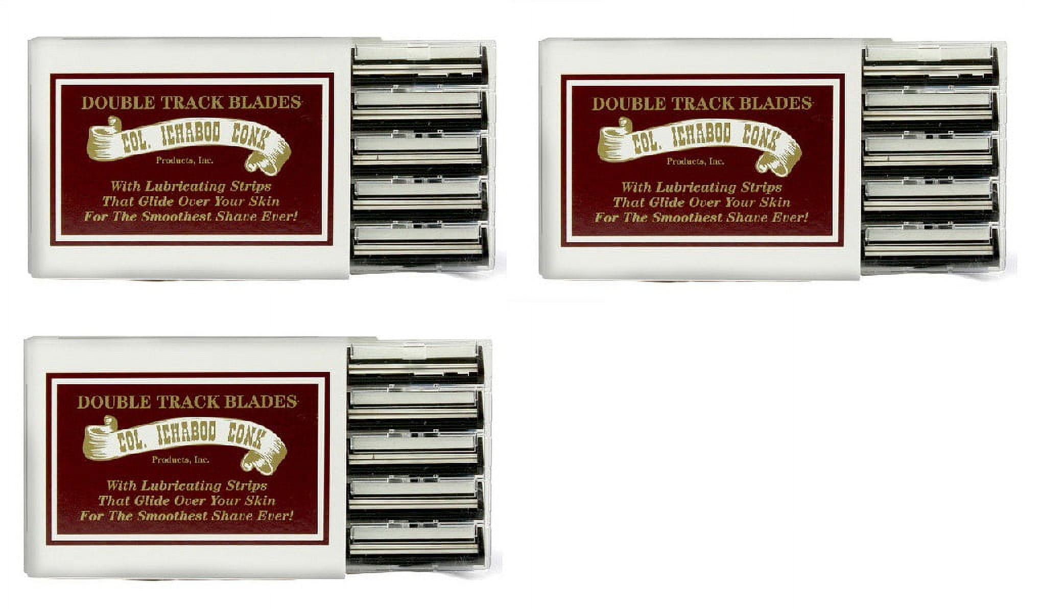 Colonel Ichabod Conk Trac II Razor Blades 10 ct. (Pack of 3)