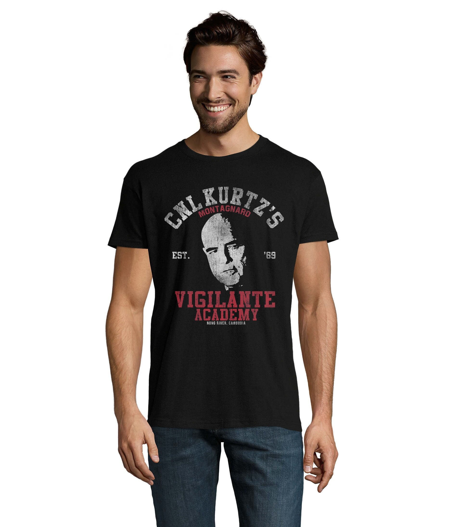 Colonel Kurtz Apocalypse Now Vigilante Academy Unisex Men's Cotton T