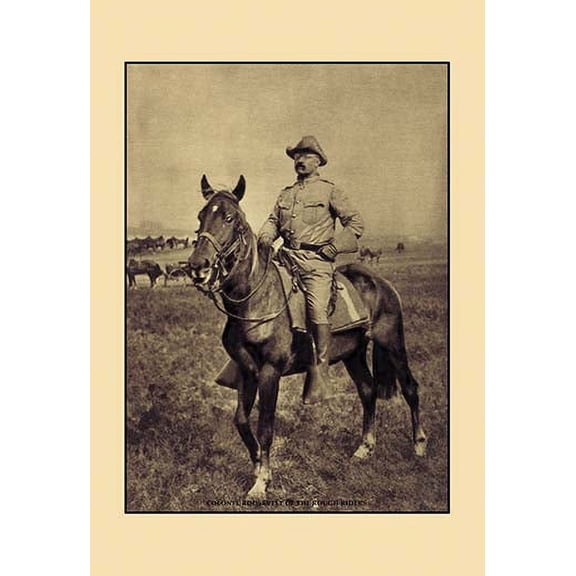 Colonel Roosevelt of the Rough Riders Fine art canvas print (20" x 30")