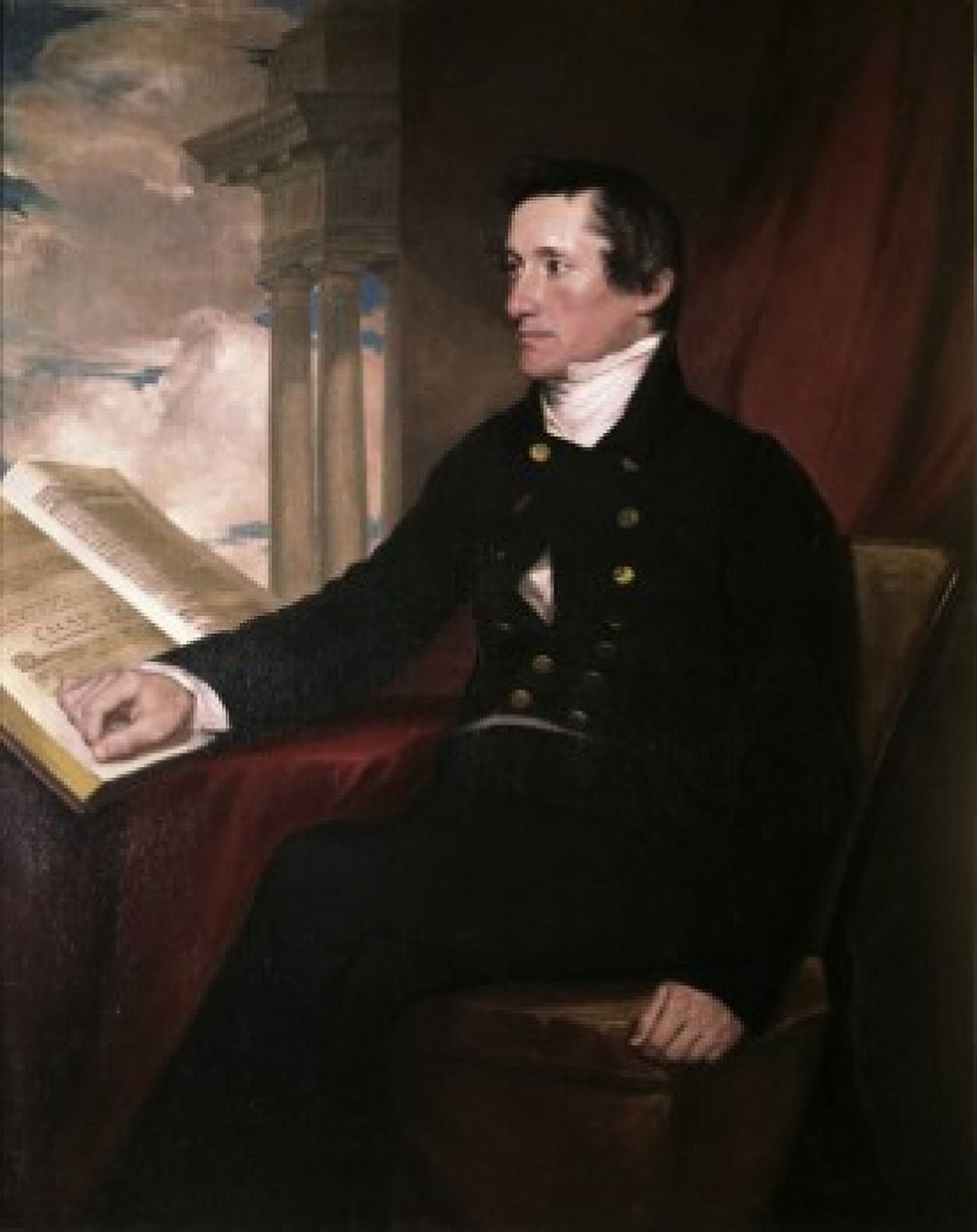Colonel William Drayton Samuel Finley Breese Morse (1791-1872 American) Canvas Art - Samuel Finley Breese (18 x 24)