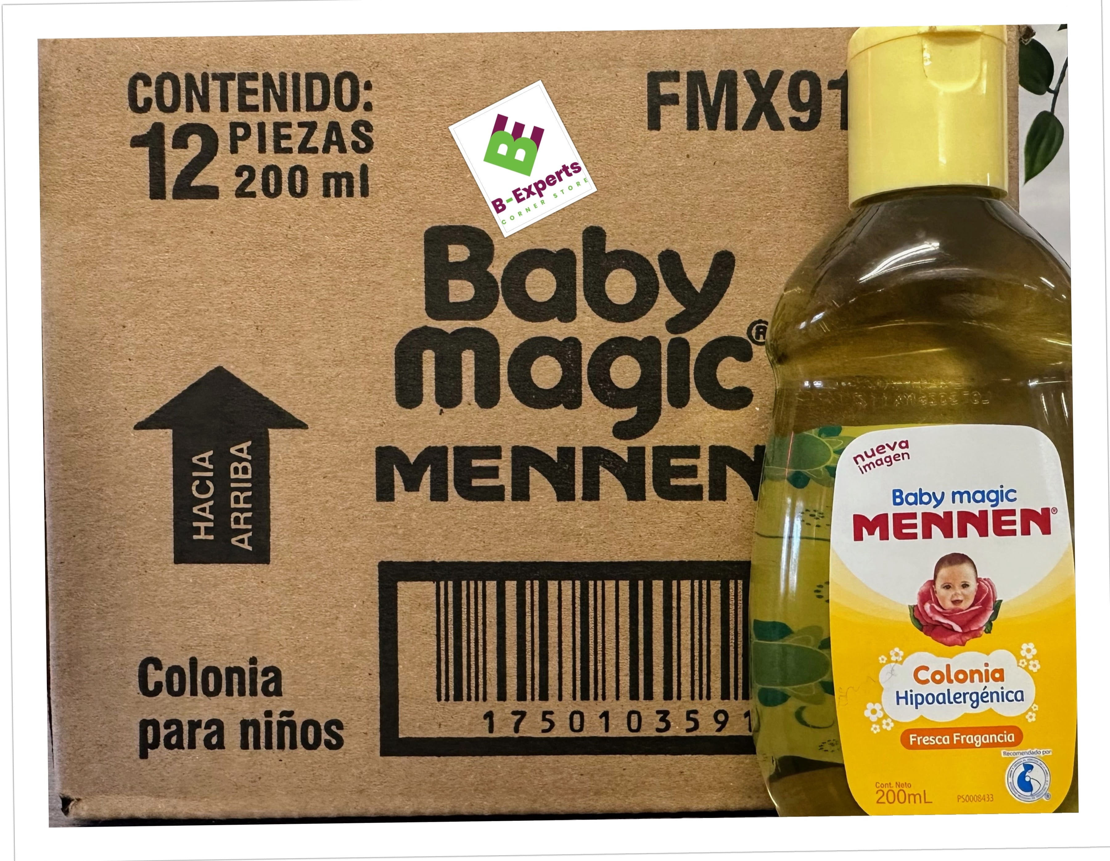 Colonia Mennen Para Bebe Magic Cologne for Baby 200 ml Fragrance 6.7oz (12 PACK) CAJA ENTERA/Colonia Mennen Para Bebe Magic Cologne for Baby 200 ml Fragrance 6.7oz (12 PACK) WHOLE BOX
