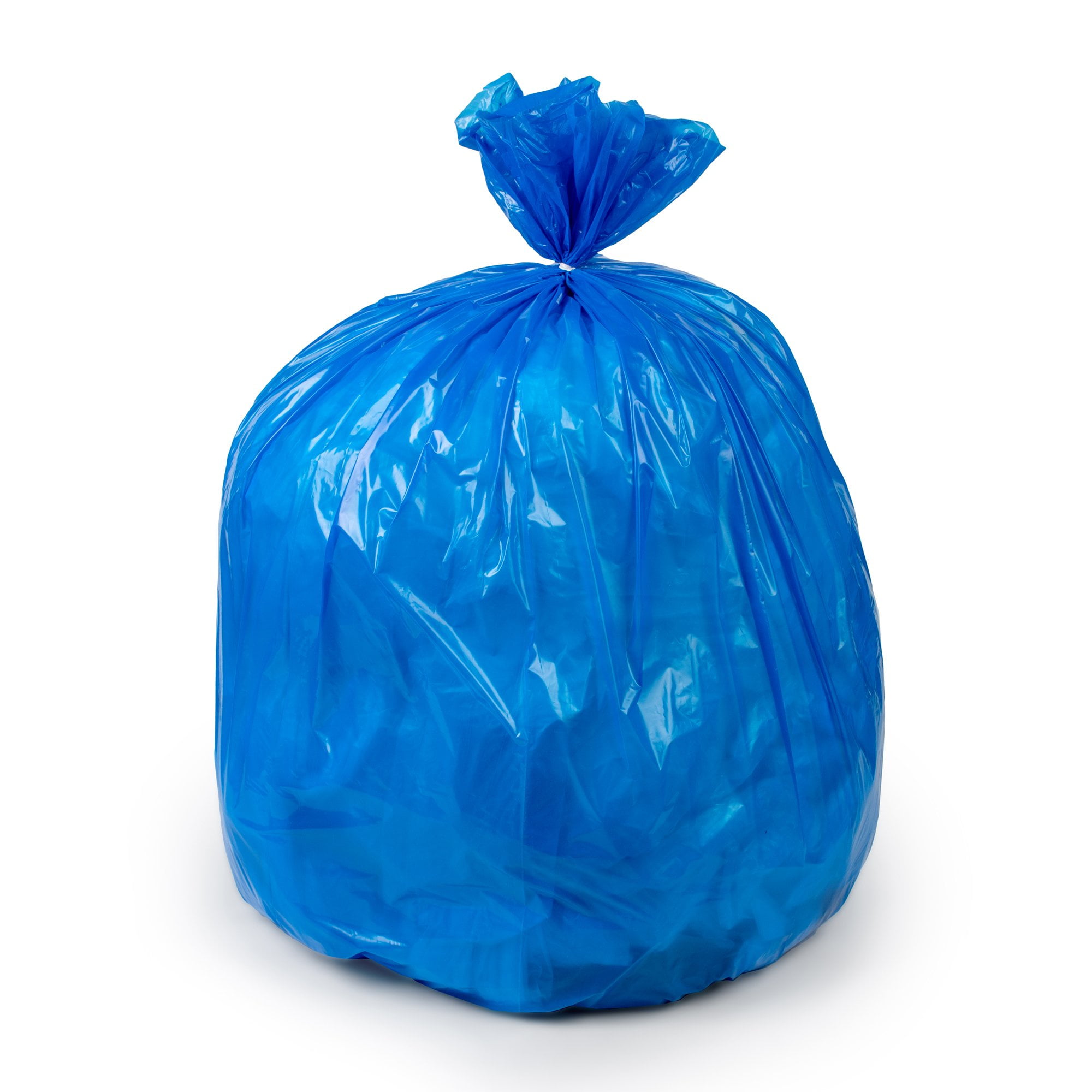 Colonial Bag Corporation Recycling Bags, Blue, Unprinted, 15 gal, 250 Ct