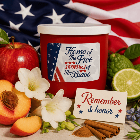 Colonial Candle 3-Wick Scented Jar Candle, Home of the Free, 14 oz, 45h Burn, Woody & Earthy