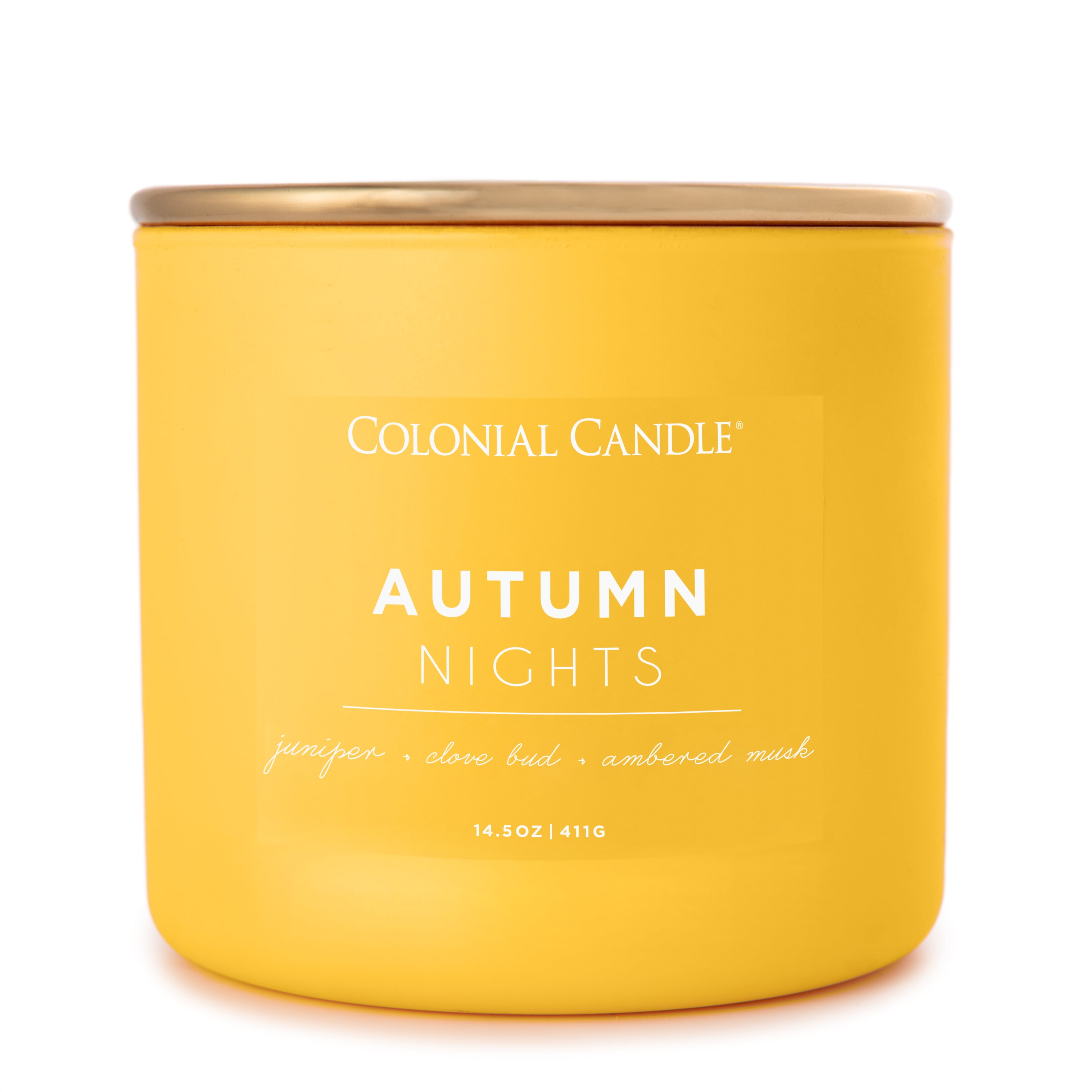 Colonial Candle Autumn Nights Scented Jar Candle Warm & Spicy Pop