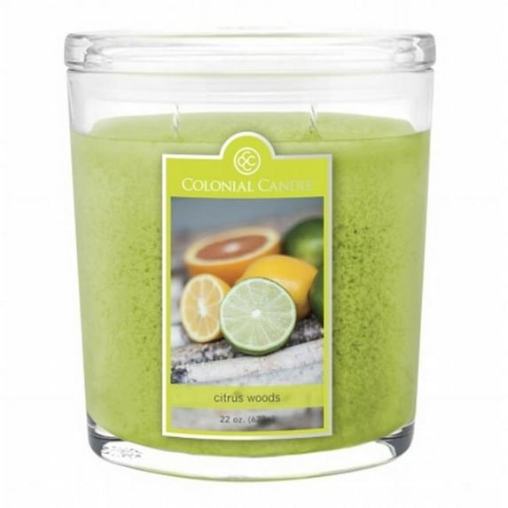 Colonial Candle CC022.4648 22 oz Citrus Woods Scented Candle
