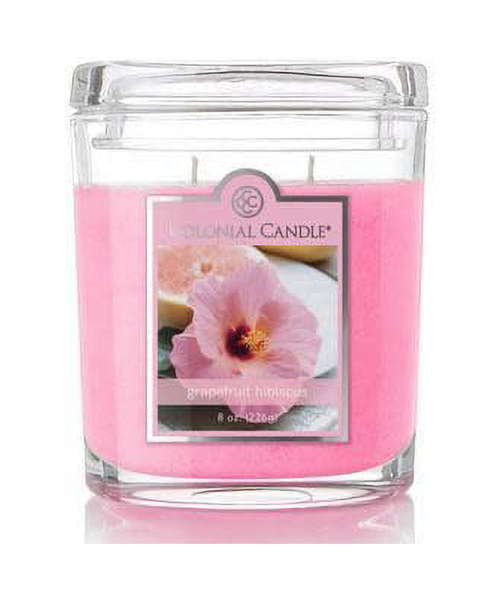 french lavender petal topped candle