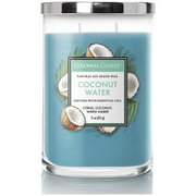 Colonial Candle Coconut Water Scented Jar Candle - Classic Cylinders - 11 oz - 80 hr Burn