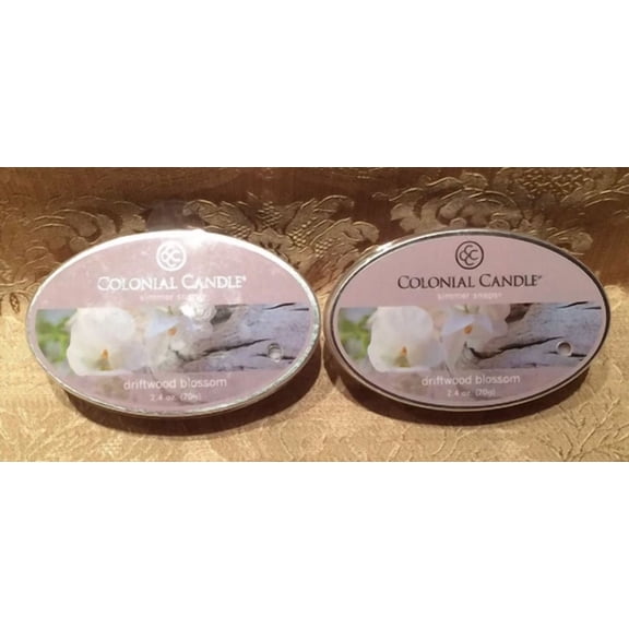Colonial Candle Driftwood Blossom Simmer Snaps Fragrance Wax Melt Set Of 2