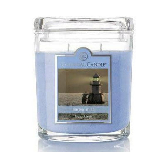 Colonial Candle Harbor Mist 8 Oz 2 Wick Candle, Blue