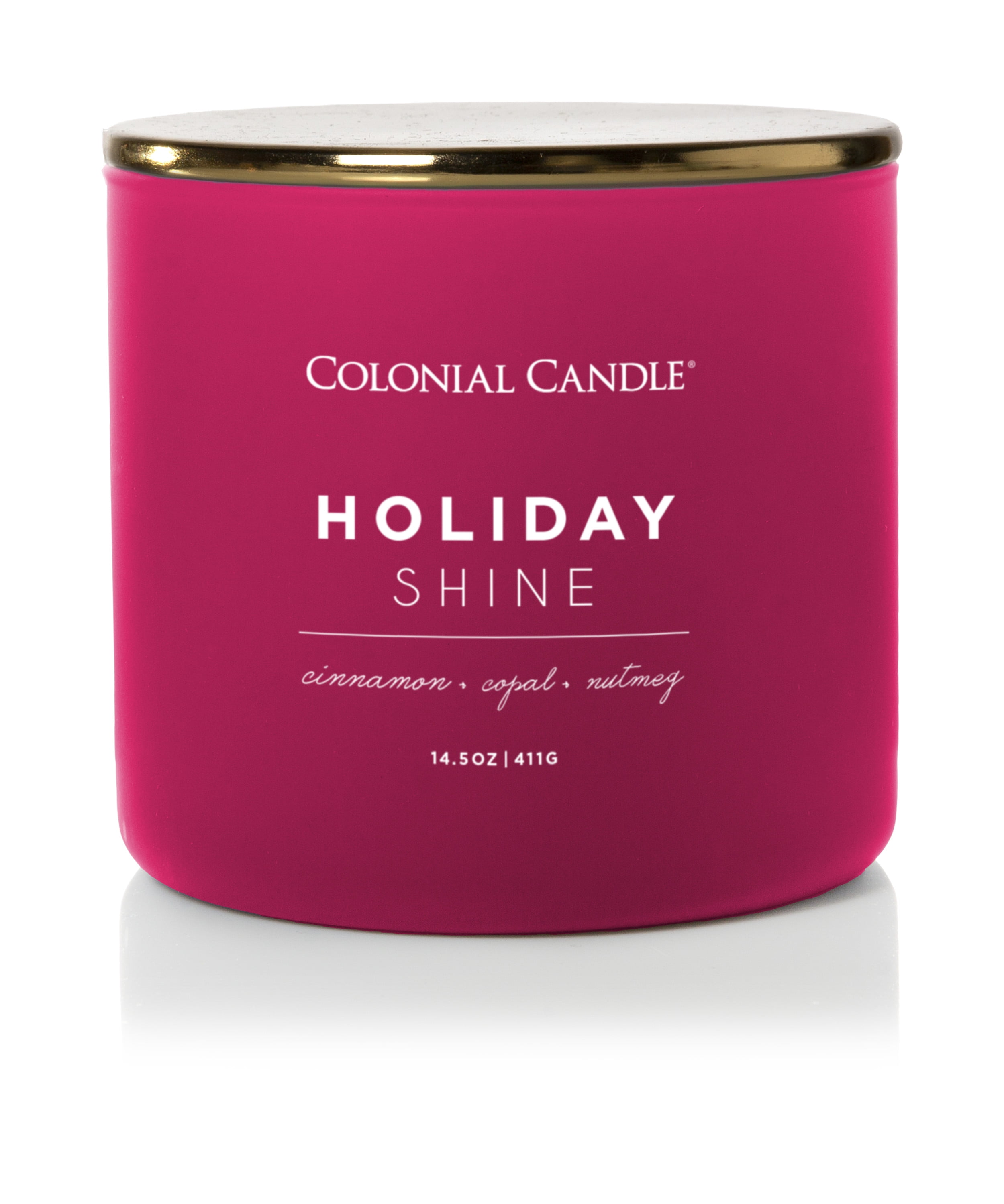 Colonial Candle Holiday Shine 14.5oz 3 Wick Candle, Red