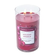 Colonial Candle Holiday Sparkle Scented Jar Candle, Premium Scented Candles with Holiday Fragrance and Premium Lead-Free Cotton Wick, Classic Cylinder Collection, 19 oz - Up To 120 Hours Burn