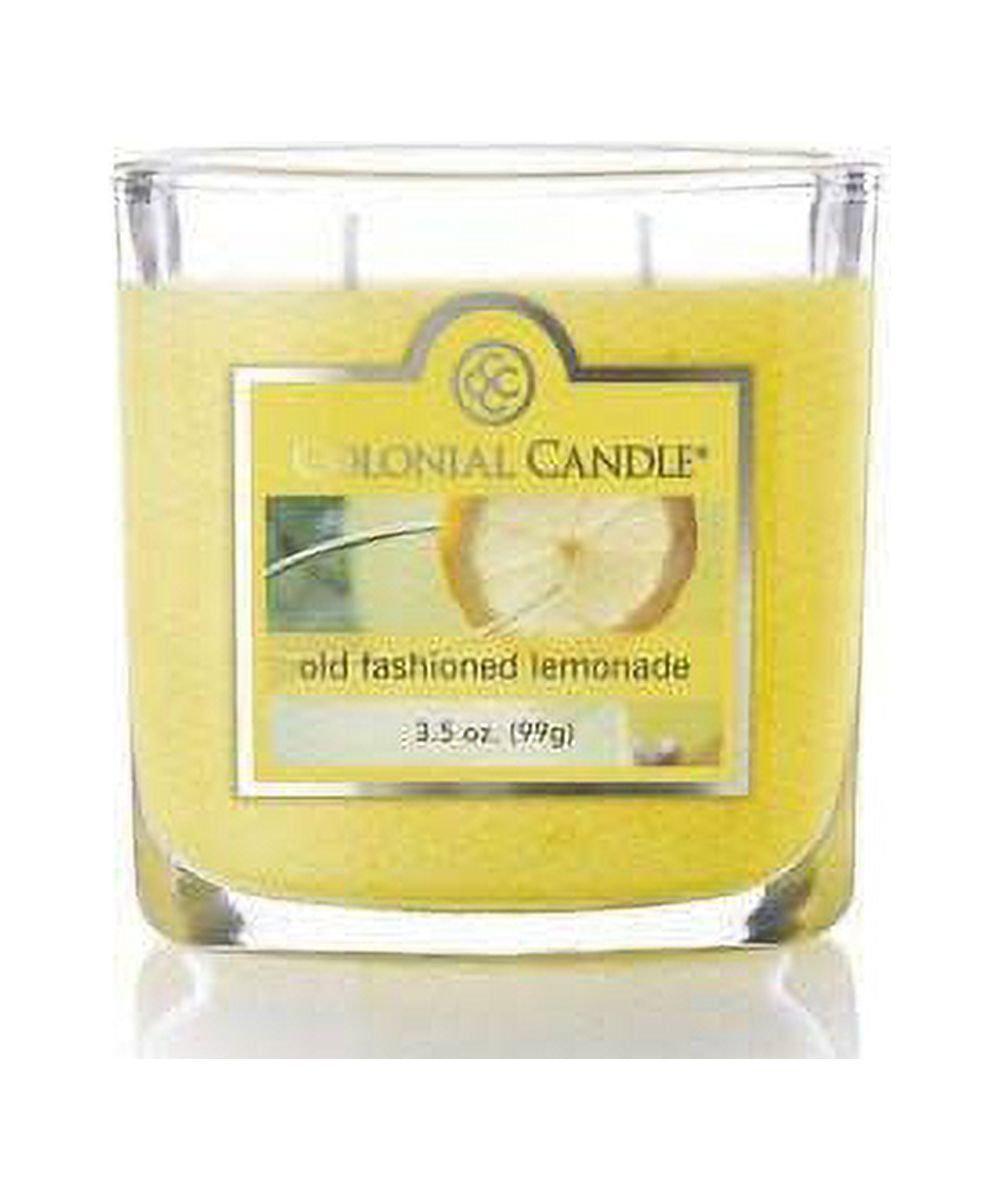 Colonial Candle Old Fashioned Lemonade 3.5 Oz 2 Wick Candle, Yellow