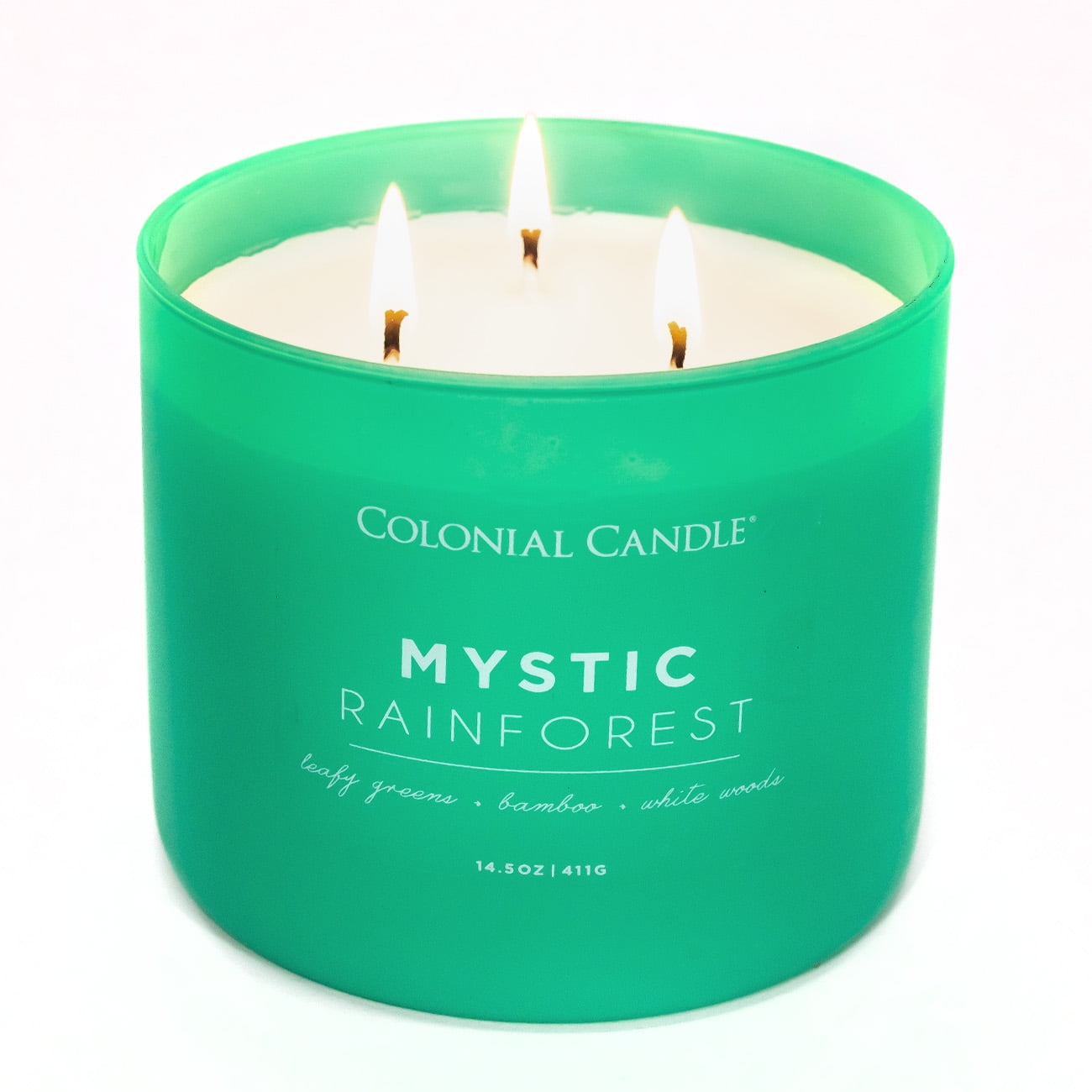 Mystic Rainforest Green 3-Wick Soy Jar Candle 14.5oz