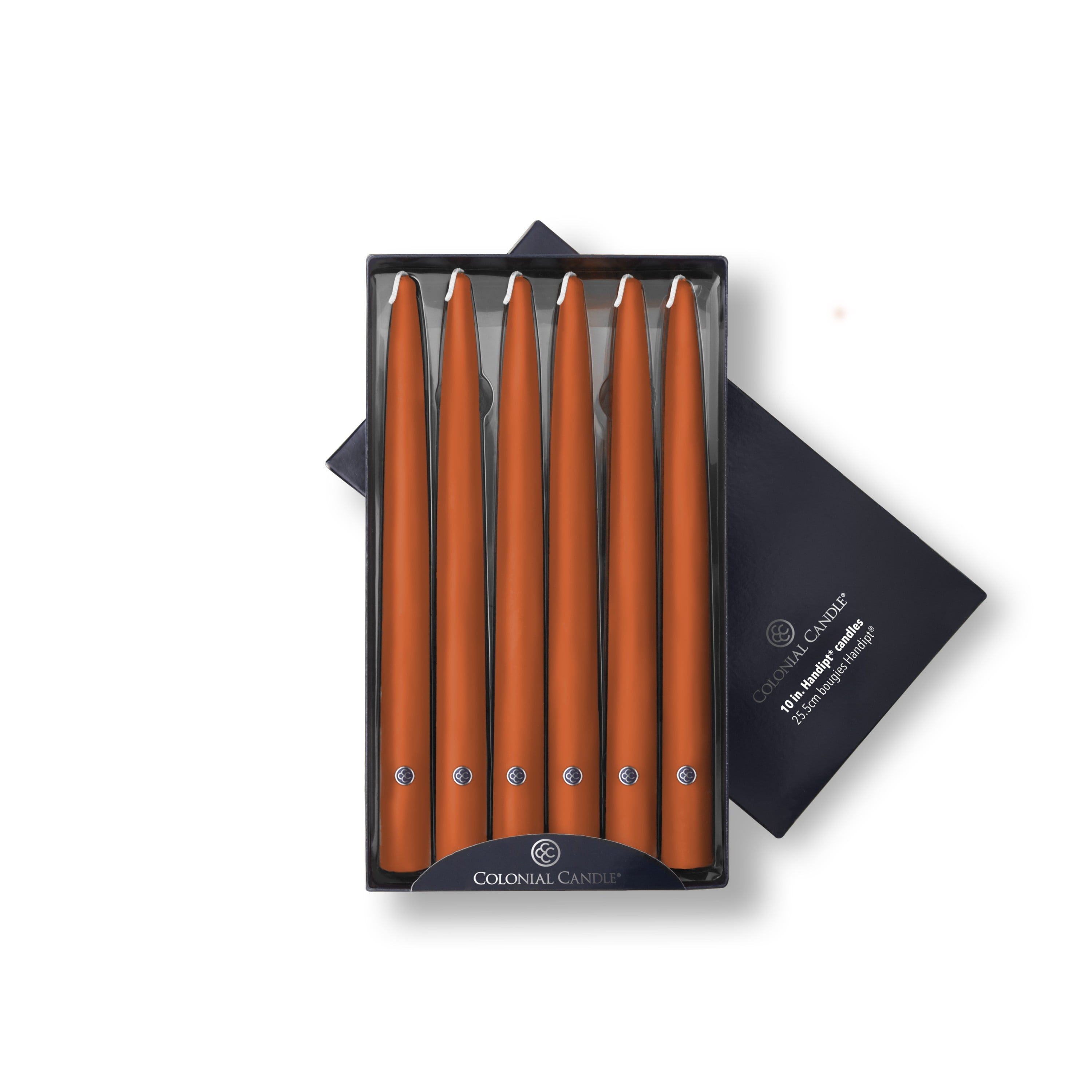 Colonial Candle Unscented Taper Candle Pumpkin Orange 10 inch