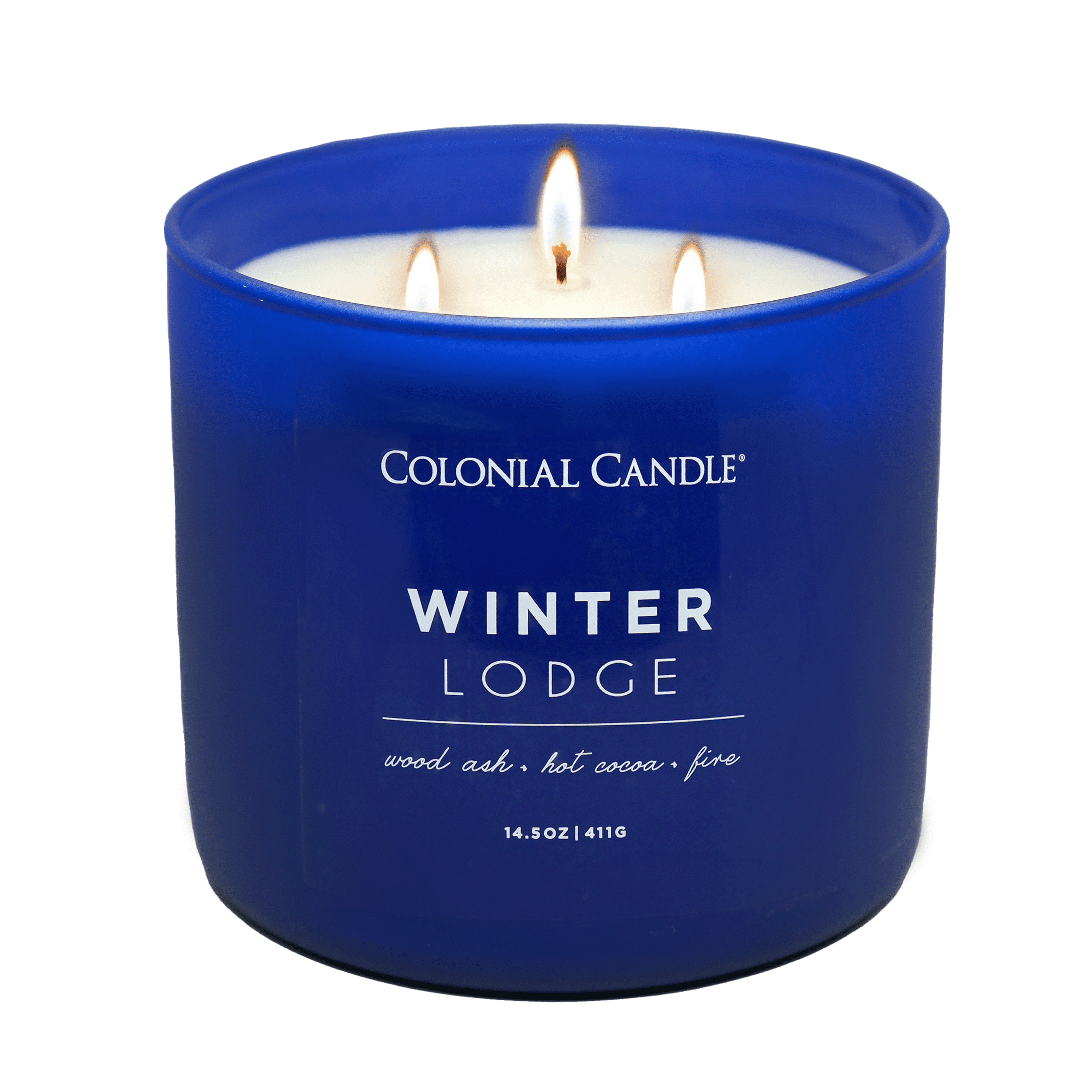 Colonial Candle Winter Lodge 14.5oz 3 Wick Candle, Green