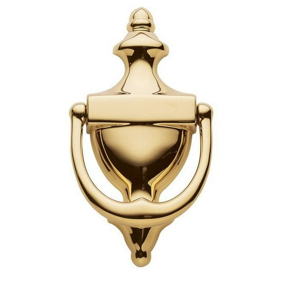 Baldwin 0102 Colonial Style Solid Brass Door Knocker - Brass