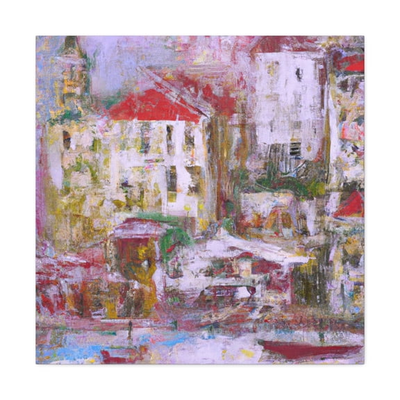 "Colonial Impressionists Scene" - Canvas
