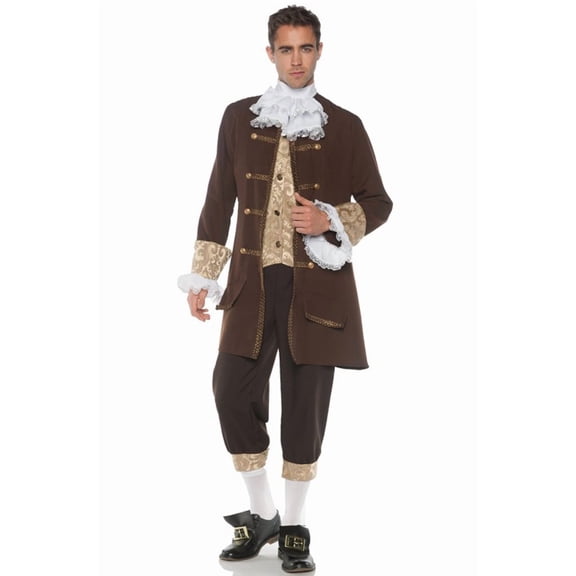Men's 1700s Historical Colonial Man Costume 2X-Large 48-50