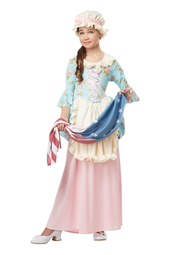 Girls Colonial Lady Costume