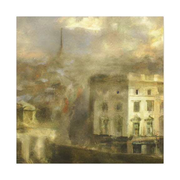 Colonial Life Reflected - Canvas