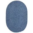 thumbnail image 1 of Colonial Mills 10' x 13' Blue Oval Handmade Braided Area Throw Rug, 1 of 2