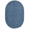 thumbnail image 1 of Colonial Mills 10' x 13' Blue Oval Handmade Braided Area Throw Rug, 1 of 2