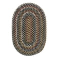 thumbnail image 1 of Colonial Mills 10' x 13' Blue and Beige All Purpose Handcrafted Reversible Oval Area Throw Rug, 1 of 2