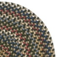 thumbnail image 1 of Colonial Mills 10' x 14' Blue and Beige All Purpose Handcrafted Reversible Oval Area Throw Rug, 1 of 5