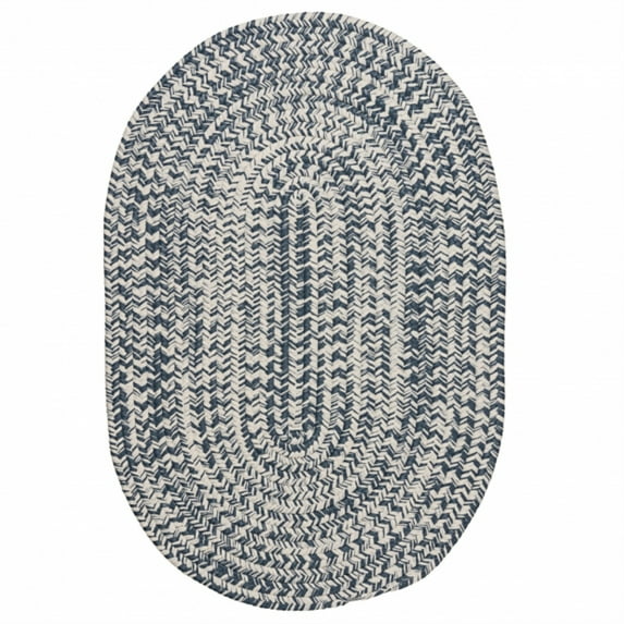 HW41R120X168 Howell Tweed - Lake Blue 10x14 Rug, 100% Polypropylene - Oval.