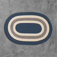 thumbnail image 1 of Colonial Mills 11' Blue and White Hand Braided Round Area Throw Rug, 1 of 2