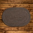 thumbnail image 1 of Colonial Mills 11' Brown Solid Hand Braided Round Area Throw Rug, 1 of 2