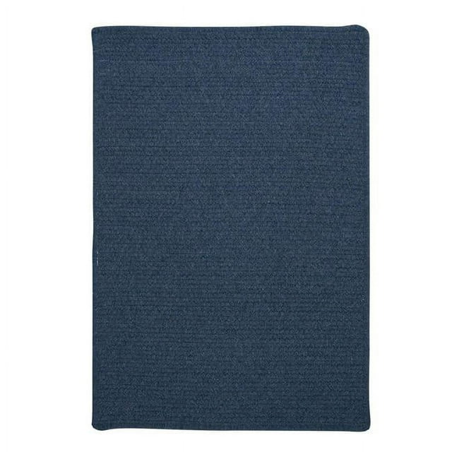 Colonial Mills 11' Federal Blue Handmade Braided Reversible Square Area Throw Rug