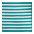 thumbnail image 1 of TR49R132X132S Stripe It - Turquoise 11 square Rug, 100% Polypropylene - Square., 1 of 4