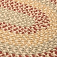 thumbnail image 1 of Colonial Mills 11' Yellow and Red Round Handmade Braided Area Throw Rug, 1 of 3