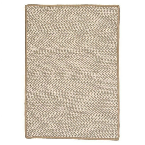 Colonial Mills Outdoor Houndstooth Tweed Rug - Cuban Sand - 11x14 ft.