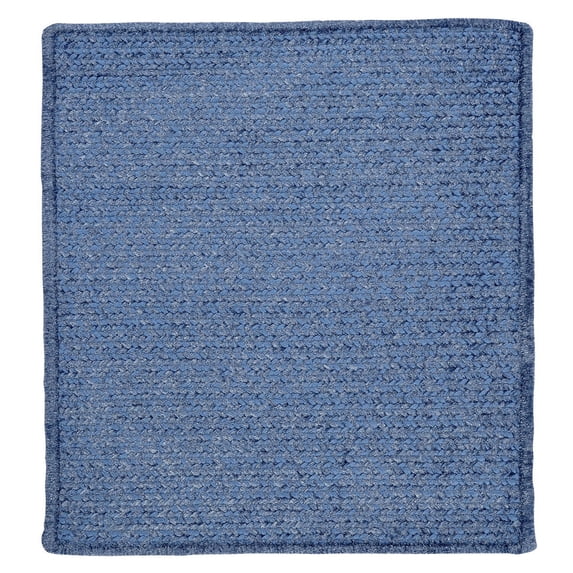 Colonial Mills 12' Petal Blue Square Braided Area Throw Rug