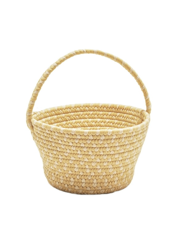 Colonial Mills 12" Sunny Yellow Easter Braided Storage Basket