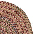 thumbnail image 1 of Colonial Mills 12' x 15' Wine Red and Blue All Purpose Handcrafted Reversible Oval Area Throw Rug, 1 of 5