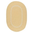 thumbnail image 1 of Colonial Mills 12' x 15' Yellow and White Oval Area Throw Rug, 1 of 2