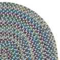 thumbnail image 1 of Colonial Mills 12' x 16' Blue and Red All Purpose Handcrafted Reversible Oval Area Throw Rug, 1 of 4