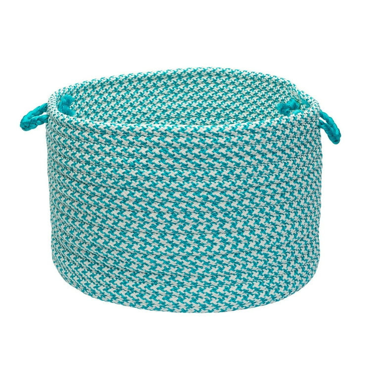 Turquoise storage baskets outlet