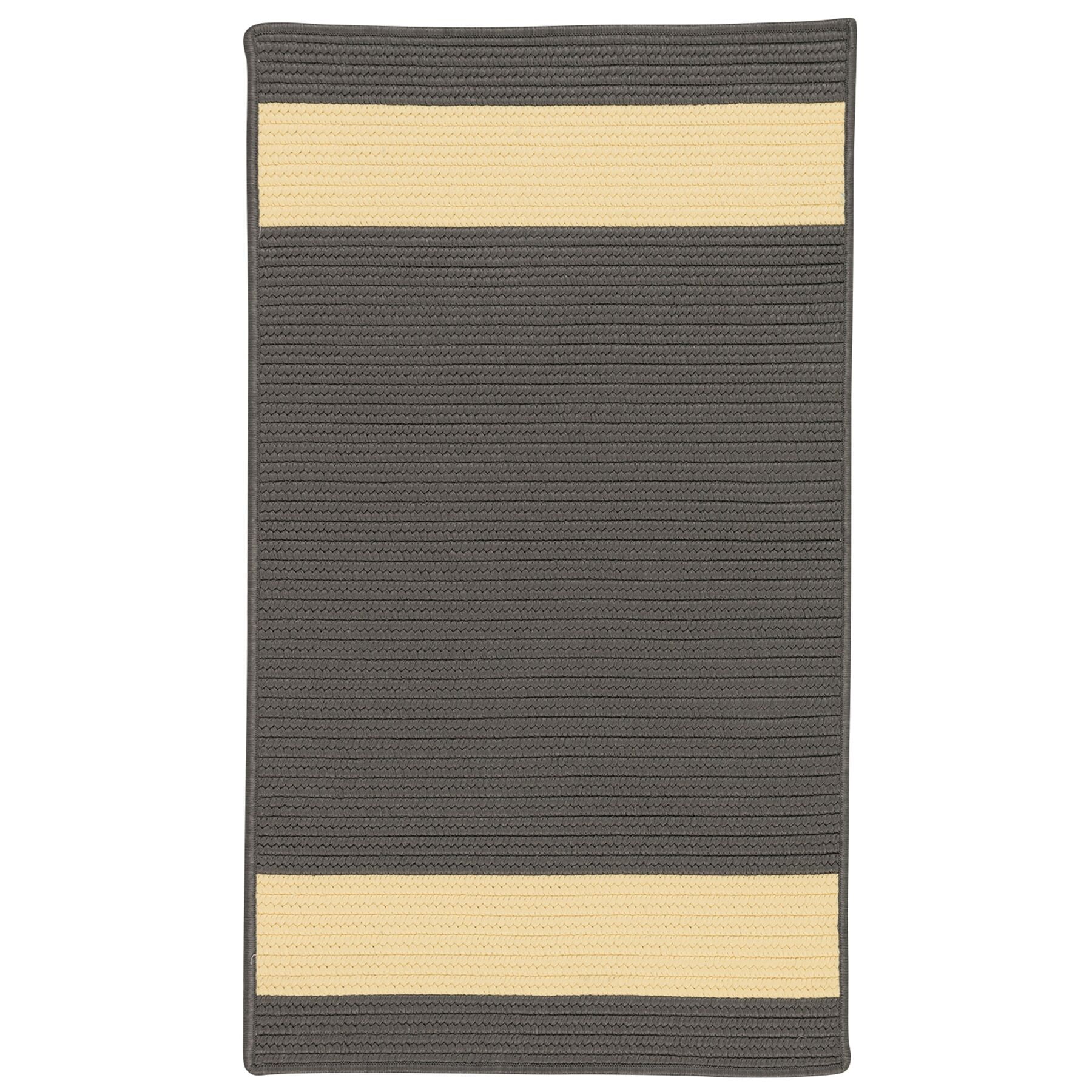 Colonial Mills Braided Striped Doormat, Sunbrella Fabric, 3 Colors