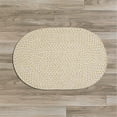 thumbnail image 1 of Colonial Mills 2' x 3' Yellow Braided Oval Throw Rug, 1 of 2