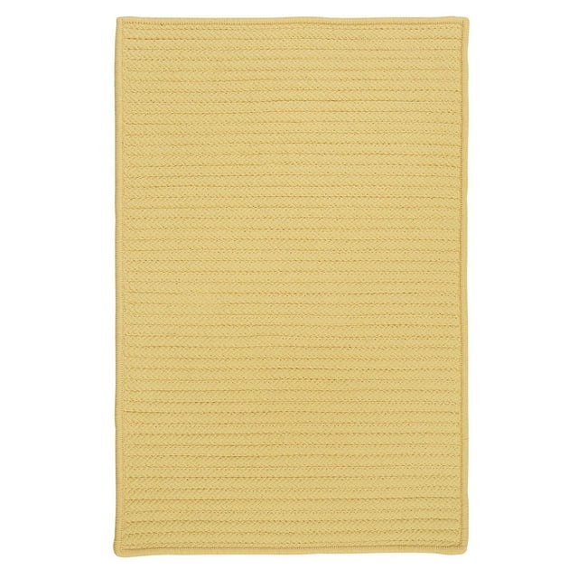 Colonial Mills 2' x 5' Yellow Braided Rectangular Area Throw Rug Runner