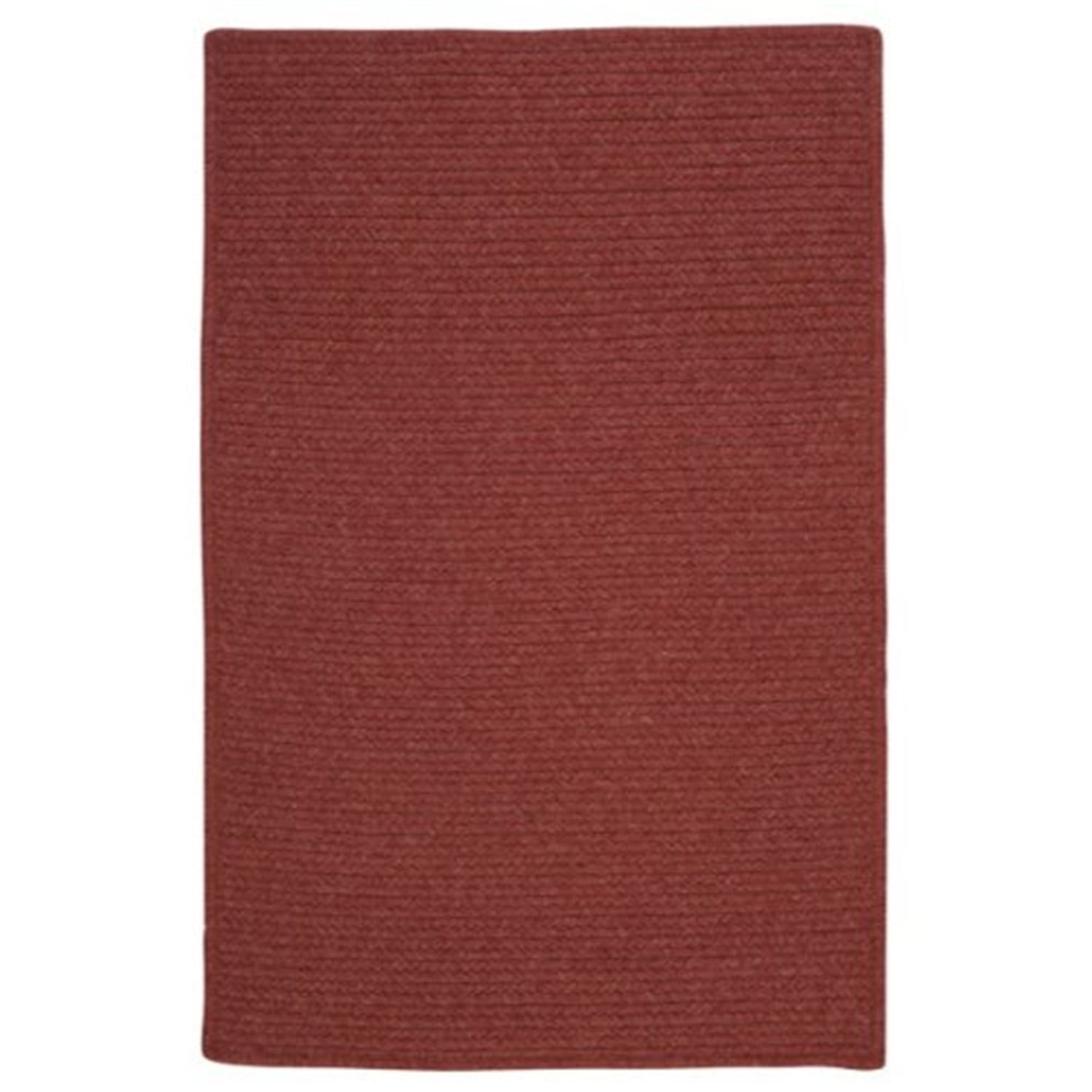 Rosewood Red Wool Blend Braided Stair Tread Rug