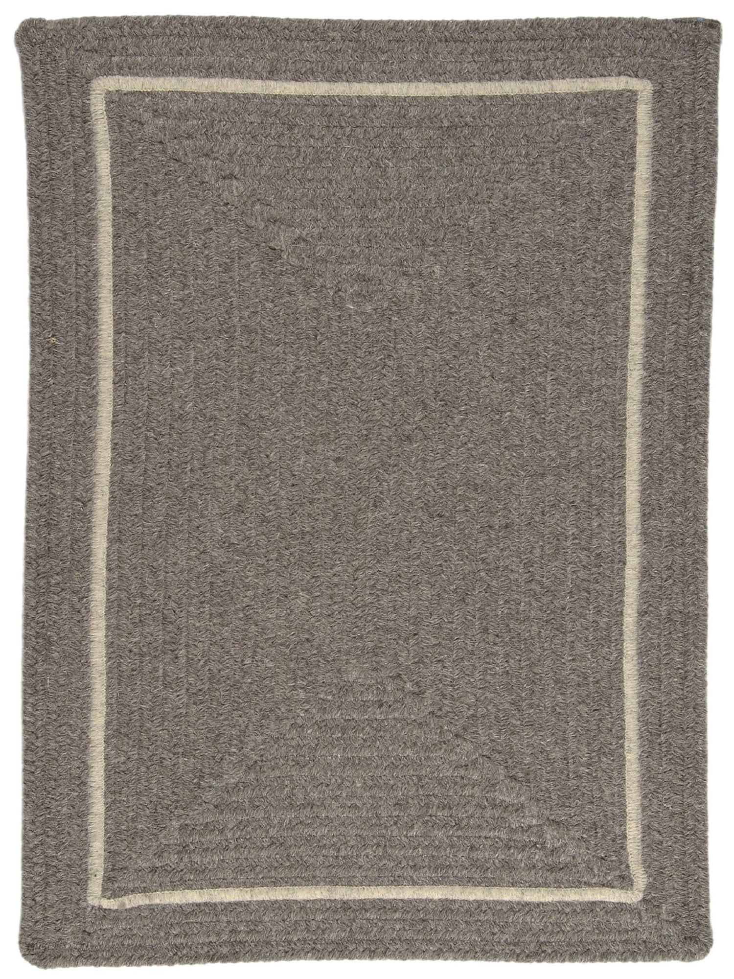 Colonial Mills 4' Ash Gray and Neutral Gray Reversible Square Area Rug ...