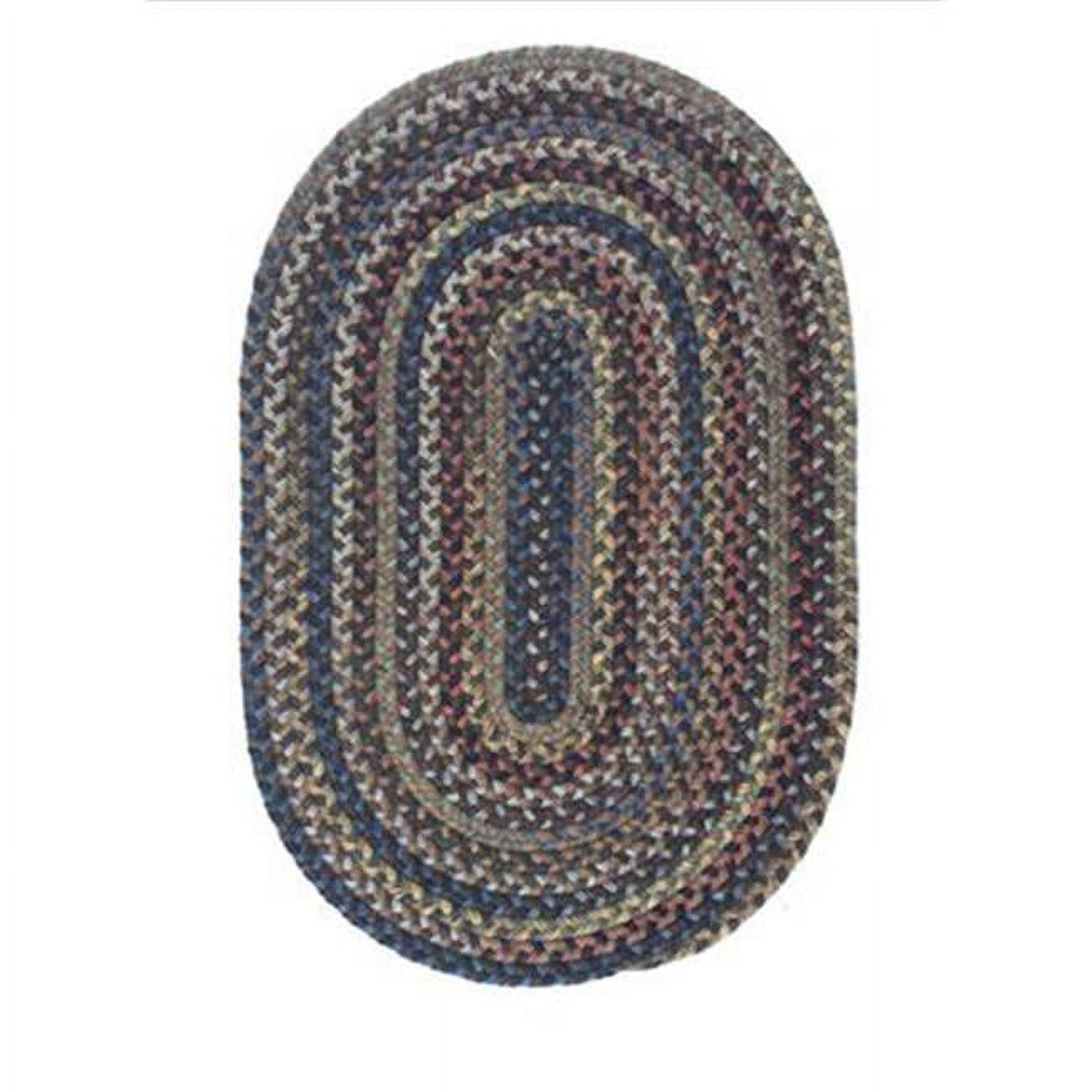 Colonial Mills Classic Oak Harbour Braided Wool Area Rug Dusk 5x8 5' x